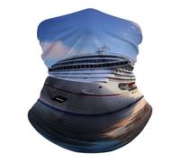 Cruise Ships Protezione del Viso Durevole Ghetta da Collo Antipolvere Cerchietto per Capelli per Escursionismo attività Yoga 25X50Cm