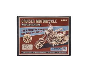 CRUISER MOTORCICLE rokr ROBOTIME in legno PUZZLE 3D moto LK504 età 14+