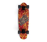 Cruiser Skateboard, 71 x 23 cm, Skateboard per Adulti, Bambini, Ragazze, Ragazzi, Principianti, Cuscinetti Abec 7, Tavola 7 Strati di Acero, Ruote 65 x 45 mm, Modello Flame 28”