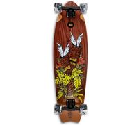 Cruiser Skateboard GHETTOBLASTER CRUISER TIKI TOTEM MOGANO FISH TAIL 33" 9.5"