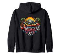 Cruisin' Through Life Together Romantica Luna di Miele Tropicale Felpa con Cappuccio
