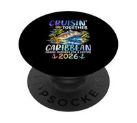 Cruisin Together Caraibi 2026 Ricordi delle vacanze PopSockets PopGrip Adesivo