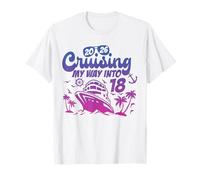 Cruising My Way Into 18 Vacanza in Crociera di Compleanno Maglietta