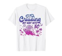 Cruising My Way Into 30 Compleanno Crociera Vacanza Maglietta