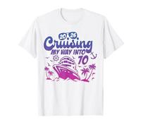 Cruising My Way Into 70 Compleanno Crociera Vacanza Maglietta