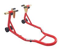 Cruizer - Cavalletto anteriore per moto con pinze, barre di rinforzo sui lati e ruote in gomma portata 300 kg