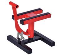 Cruizer - Cavalletto centrale alza moto Rosso cross enduro motard per manutenzione, portata massima 200 Kg