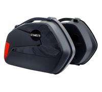 CRUIZER Coppia valigie borse laterali rigide moto + supporto montaggio