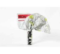 Crumpled city map. Milan
