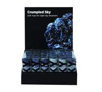 Crumpled sky map. Autumn winter. 45 N