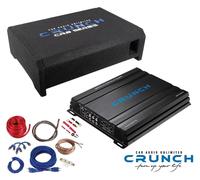 Crunch Cbp 1000F 4 Canale Basspack Amplificatore+Bassreflex-Subbox+Cavo - 500 W