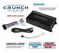Crunch CRE400.4DSP 4-Kanal Dsp Amplificatore 6-Kanal Full HD Audio U.Bluetooth