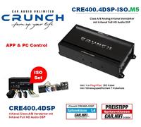 Crunch Amplificatore CRE400.4DSP-ISO.M5 4 DSP Plug & Play compatibile con Seat