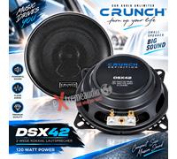 Crunch Altoparlante DSX42 10 cm (4") piatto 2 vie coassiale 120 Watt