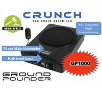 Crunch GP1000 25 CM (10“) Subwoofer Attivo 100 Watt RMS Con Bassi Telecomando