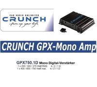 Crunch GPX750.1D Classe D Digitale Mono 1 Canale Amplificatore 750 Watt Power