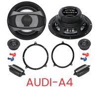 Crunch GTI-6.2E Componenti Altoparlante Casse Set Compatibile per Audi A4 Avant