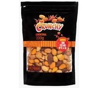 Crunchy Cocktail Mix di Snack Salati, Arachidi e Frutta Secca Fritta, 200g, pack 4