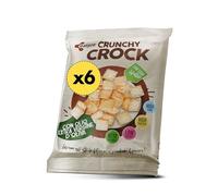 Crunchy Crock 6 Snack Proteici Salati E Croccanti Monoporzione Gusto Olio Evo EatPro Keto Snack, 30% Proteine, 28% Fibre, 10% Carboidrati, Low Carb, Keto Diet, Snack Chetogenici Salati