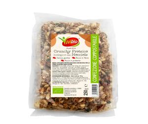 Crunchy Proteico Bio con Nocciole, 250 grammi