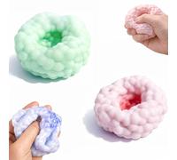 Crunchy Squishy Stress Ball, Crispy Crunchy Bead Stress Ball, Slow Rebound Sensory Squeeze Balls for Anxiety Relief (2PCS-B)