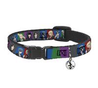 Crunchyroll Cat Collar, Breakaway Collar with Bell, Black Butler Six Character P