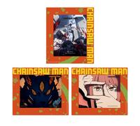 Crunchyroll - Chainsaw Man - 3D Karten/Lenticular Cards + Rahmen - (3 Stück) - original & lizensiert