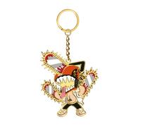 Crunchyroll - Chainsaw Man - Chibi Design 4 - Portachiavi in metallo smaltato - 6 cm - originale e autorizzato, bianco