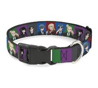 Crunchyroll Pet Collar, Dog Collar Plastic Buckle, Black Butler Six Character Po