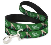 Crunchyroll Pet Leash, Dog Leash, Black Butler Herman Greenhill Pose and Title L
