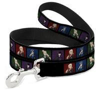 Crunchyroll Pet Leash, Dog Leash, Black Butler House Head Pose Blocks Black Mult