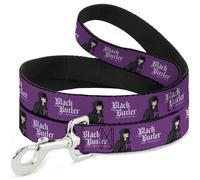 Crunchyroll Pet Leash, Dog Leash, Black Butler Violet Gregory Pose and Title Log