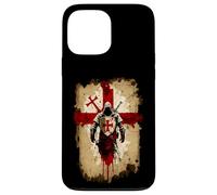 Crusader Cavalieri Templari Camicia Crociato Distressed Cross Custodia per iPhone 13 Pro Max
