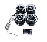 Cruscotto anteriore a LED for auto Presa d'aria condizionata AC Presa d'aria Turbo Rivestimento interno compatibile con Classe V W447 Vito V250 Pulsante alzacristalli(1 Set Black)