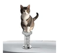 Cruscotto Auto,Gatto che muove la testa 2D - Decorazione di per interni auto, per donne e uomini, scrivania da ufficio, decorazione interna, feste, e computer