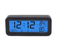 Cruscotto Auto per solare Luce Automatica Notte Cruscotto Auto | Display multifunzione, data giorno settimana, temperatura umidità, luce automatica, interno auto