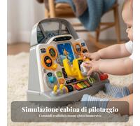 Cruscotto di Volo Simuilato Ispirato secondo ila Metodo Montessori per Asilao