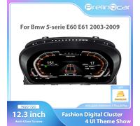 Cruscotto digitale da 12.3 '' per BMW Serie 5 E60 E61 E63 E64 2003 4 5 6 7 8 9 anni Ccc Cic Snelheidsmeter Virtuele Cockpit Voor E60