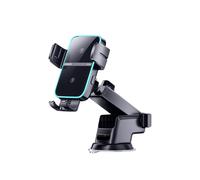 (Cruscotto) Supporto per telefono da auto con doppia bobina da 15 W, caricabatterie wireless rapido