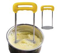 Crusher di patate,Strumento di cucina trituratore in acciaio inossidabile 304 - Utensile da cucina, per avocado e resistente con fori uniformi per mele, ignami,