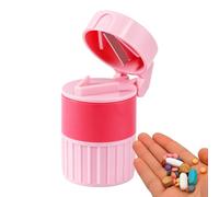 Crusheur Pillole E Taglierina - Organizzatore Di Pillole Portatile | Crushes Di Pillole Easy Crush, Medicina Grinder, 4 In 1 Puledro Pulichico, Tazza Da Bere, Schiaccia Pillole Per Person