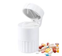 Crusheur Pillole E Taglierina - Organizzatore Di Pillole Portatile | Crushes Di Pillole Easy Crush, Medicina Grinder, 4 In 1 Puledro Pulichico, Tazza Da Bere, Schiaccia Pillole Per Person