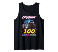 Crushin 100 Giorni di Scuola Monster Truck Cartoon Canotta