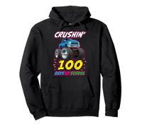 Crushin 100 Giorni di Scuola Monster Truck Cartoon Felpa con Cappuccio
