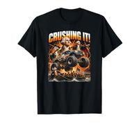 Crushing It George Washington Monster Truck 4 luglio Maglietta
