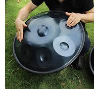 CruSio Panna a Mano in D Minore 9 Note Acciaio Tamburo a Mano Padella a Mano Morbida 9 Note D3 a Bb C D e F G a/a