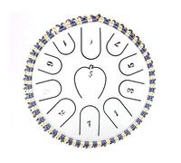 CruSio Tamburi Manuali Strumenti Tamburi Tamburi Tamburi per Adulti Tamburi per Lingua in Acciaio 11 Note da 7 Pollici Tamburi in Acciaio Tamburo/Bianco/Mela