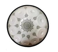 CruSio Tamburo Della Lingua per Mano, Tamburo a Mano, Tamburo a Mano in Acciaio, con Custodia Morbida, 2 Bastoncini Di Tamburi, Supporto per Tamburo, Panno Senza Polvere/12 Note