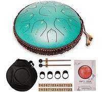 CruSio Tamburo per Lingua in Acciaio, Kit Di Tamburi per Mano con Borsa da Viaggio Imbottita, Libro, Mazze, Bacchette, Pick Di Dito per Educazione Musicale Concert Mind Mind Healing Yoga Meditation/a