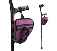 Crutch Pouch Organizer | Impermeabile espandibile Storage Bag | Universal Side Tote For Underarm Crutches Men & Women; Portable Walking Aid Carry Bag For Daily Commute, Home, Indoor & Outdoor